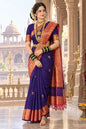 Original Maheshwari Silk Cotton Lotus Butta Saree