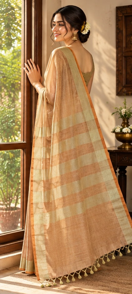 Tissue Linen Saree